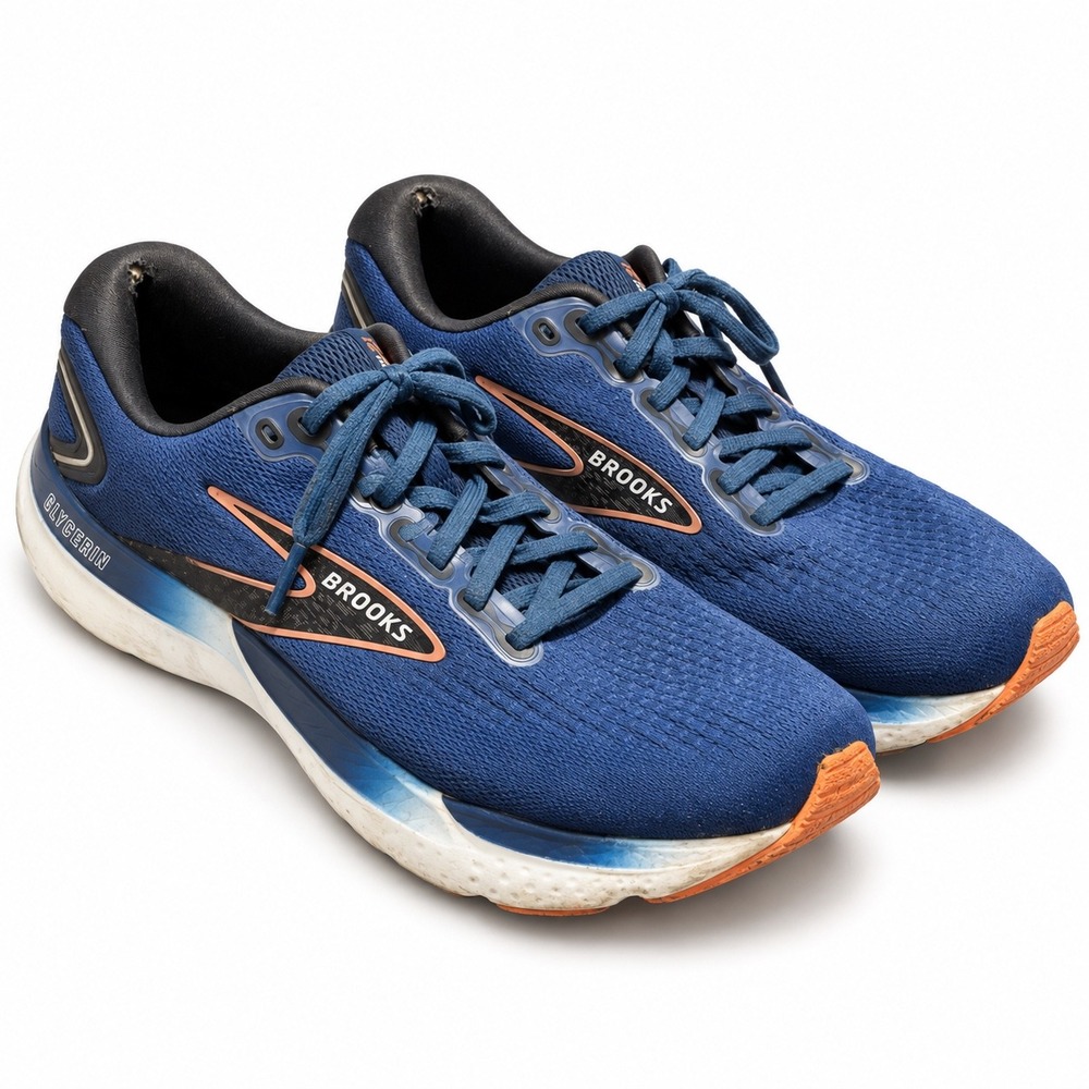 Brooks Glycerin 21 Mens Running Shoes Blue Orange 1104191D474 Size 12